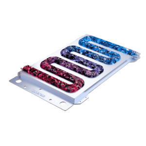 Spherene 3D-printed cooling plate with color-graded lattice channels for efficient EV battery cooling