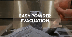 Spherene ADMS lattice designed for easy powder evacuation with smooth, continuous internal channels