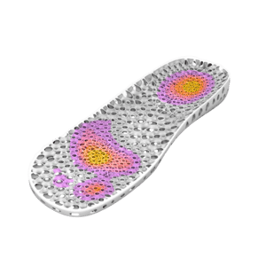 Lightweight lattice insole designed with Spherene for targeted weight reduction and pressure zones